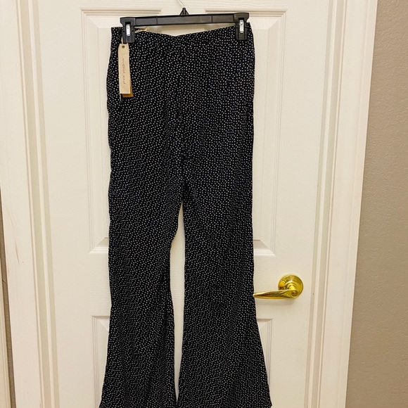 Mustard Seed Mini Heart Print Lace up pants NWT - Picture 2 of 2